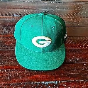 Authentic Vintage Reebok Sideline GB Packers fitted hat.